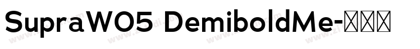SupraW05 DemiboldMe字体转换